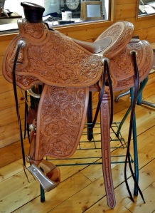 4 - Handmade and tooled Saddle (1)
