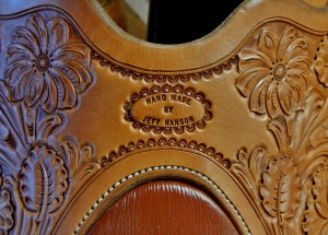6 - Jeff Hanson's trademark on saddle